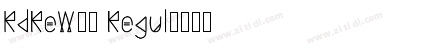 RdReW00 Regul字体转换